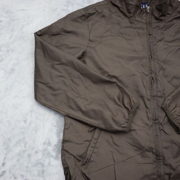 Gap Jacket Mens XS Brown Full Zip Pockets Bomber Collared Jacket - Picture 10 of 16